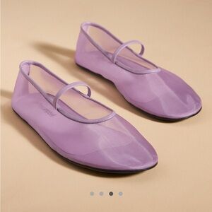 Jeffery Campbell Mesh Lilac Flats. Worn once, slightly snug but so cute!